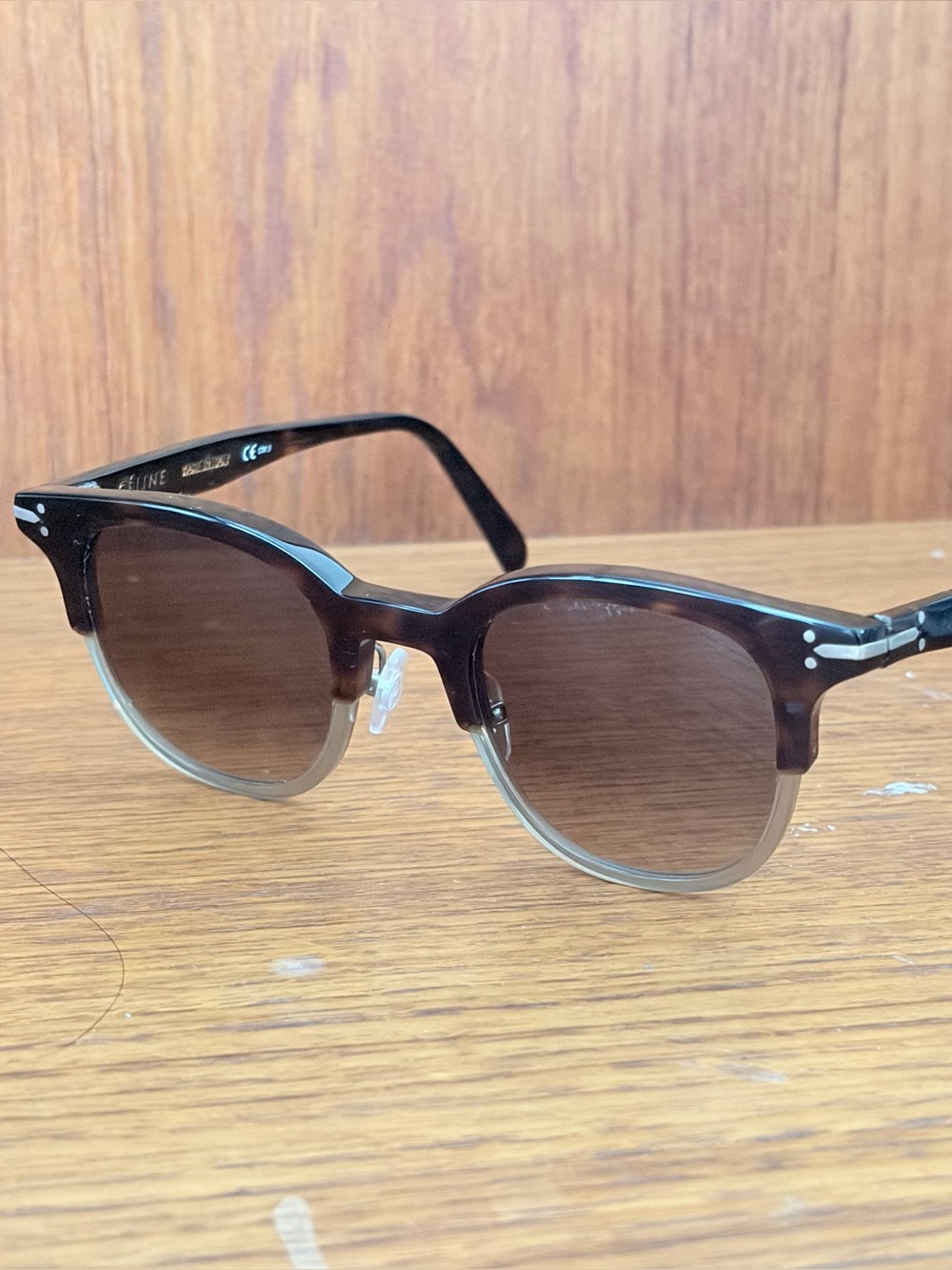 Celine Gradient Rounded Sunglasses - BROKEN / AS-IS